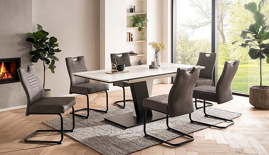 OTTO home Essgruppe "Altona", Esstisch ausziehbar plus 6 Stühle, TOPSELLER! günstig online kaufen