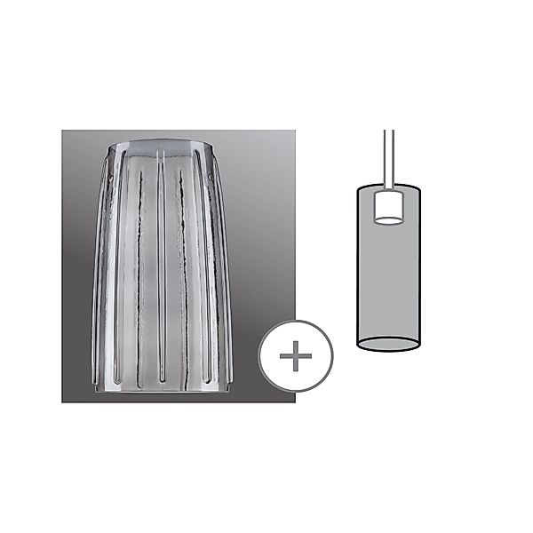 Paulmann "URail Schirm 2Easy Drio 152mm Rauchglas" günstig online kaufen