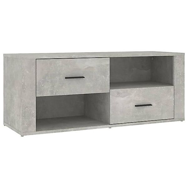 furnicato TV-Schrank Betongrau 100x35x40 cm Holzwerkstoff (1-St) günstig online kaufen