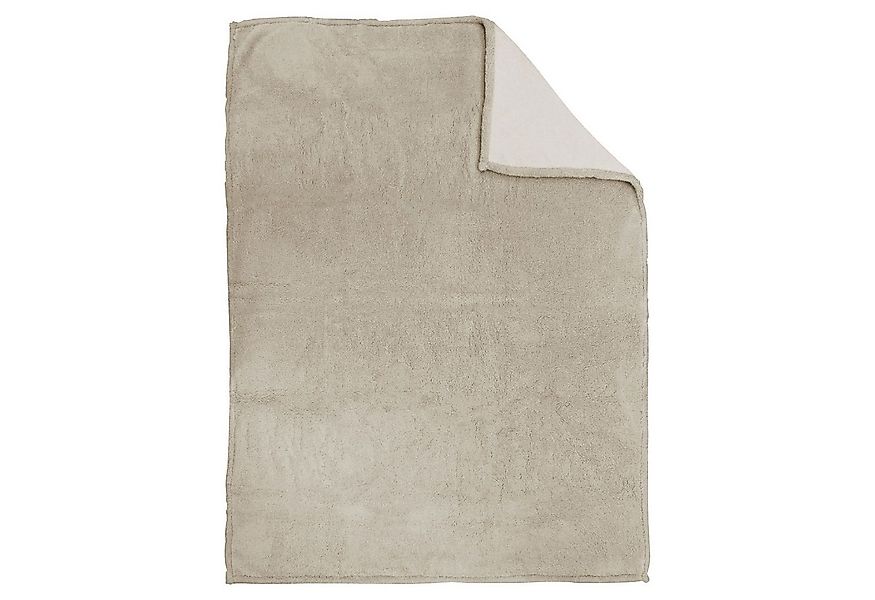 Wohndecke SHERPA, 150 x 200 cm, Beige, Creme, Polyester, Biberna günstig online kaufen