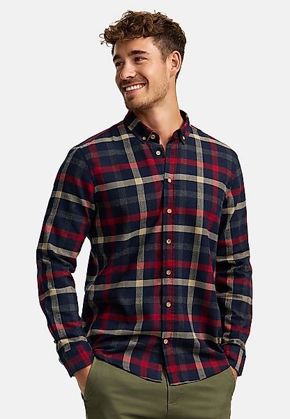Kronstadt Langarmhemd Herren KSDean Check Herrenhemd Langarm Carohemd mit B günstig online kaufen