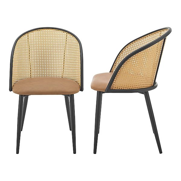 en.casa Esszimmerstuhl, »Gagnef« Designstuhl 2er-Set gepolstert günstig online kaufen