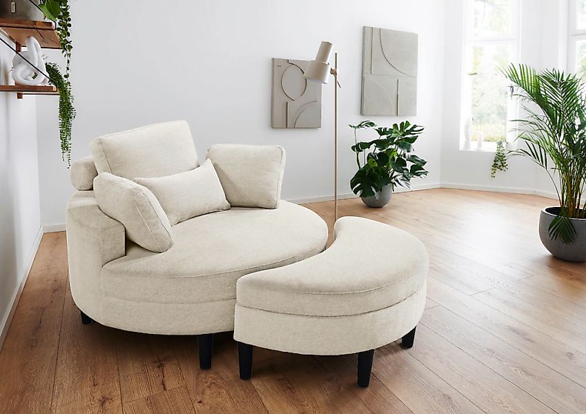 ATLANTIC home collection Loveseat "Ravi, B: 114 cm" XXL- Sessel, mit Staura günstig online kaufen