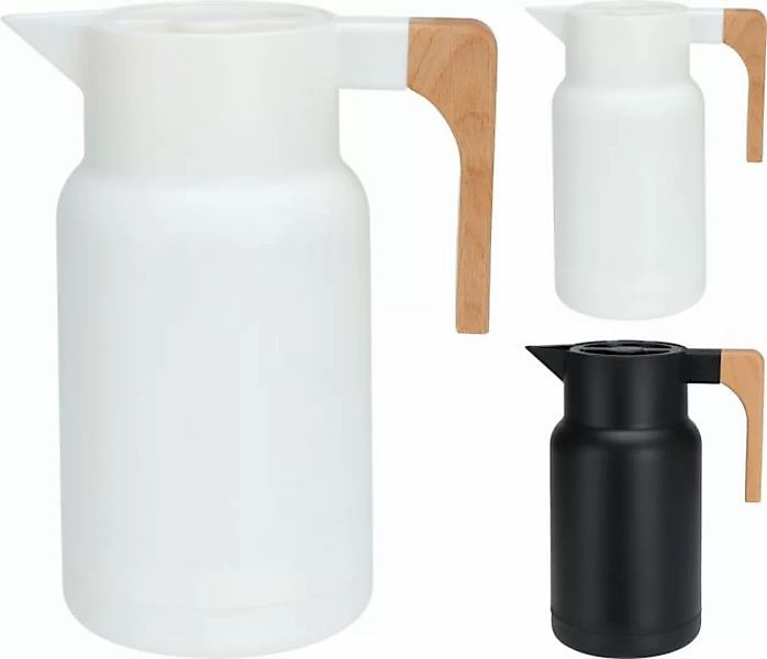 Kaffeekanne 1L PP 2 Sorten unsortiert YN1700440 Weiß / Braun / Schwarz günstig online kaufen