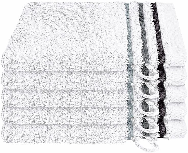 Schiesser Waschhandschuh "Skyline Color aus 100 % Baumwolle mit eleganter S günstig online kaufen