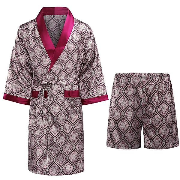 Allthemen Pyjama (3 tlg, mit Gürtel) günstig online kaufen