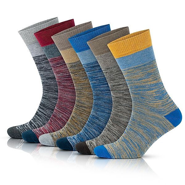 GoWith Businesssocken Baumwolle Crew Herrensocken, Atmungsaktive günstig online kaufen