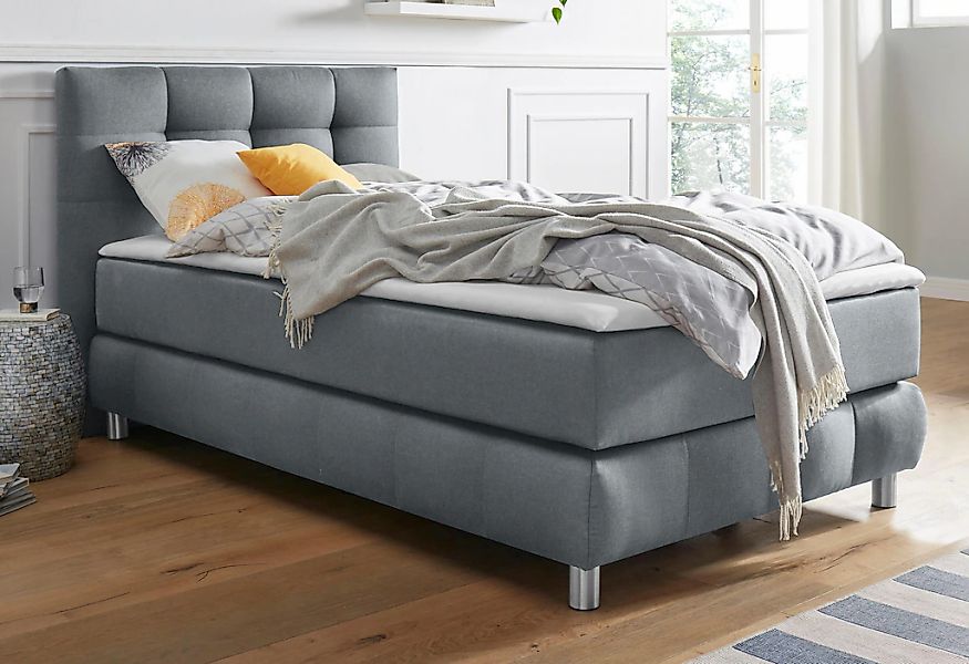 Home affaire Boxspringbett "Salo" incl. Topper, 6 Breiten, 2 Härtegrade, TF günstig online kaufen