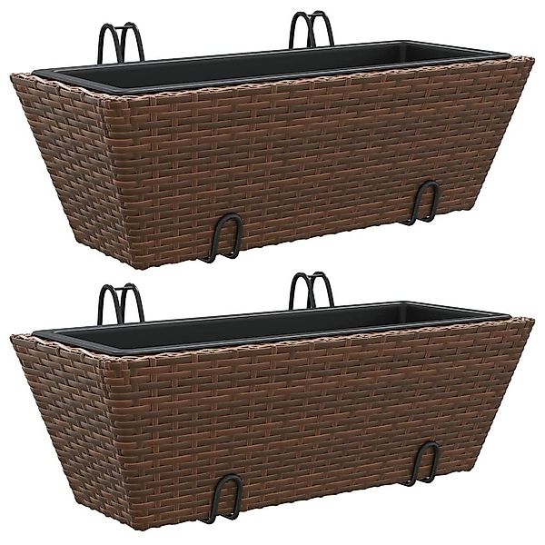 vidaXL Blumentopf Pflanzkübel mit Haken 2 günstig online kaufen