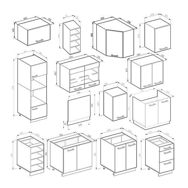 Vicco Winkelküche R-Line, Weiß Hochglanz/Weiß, Ohne günstig online kaufen