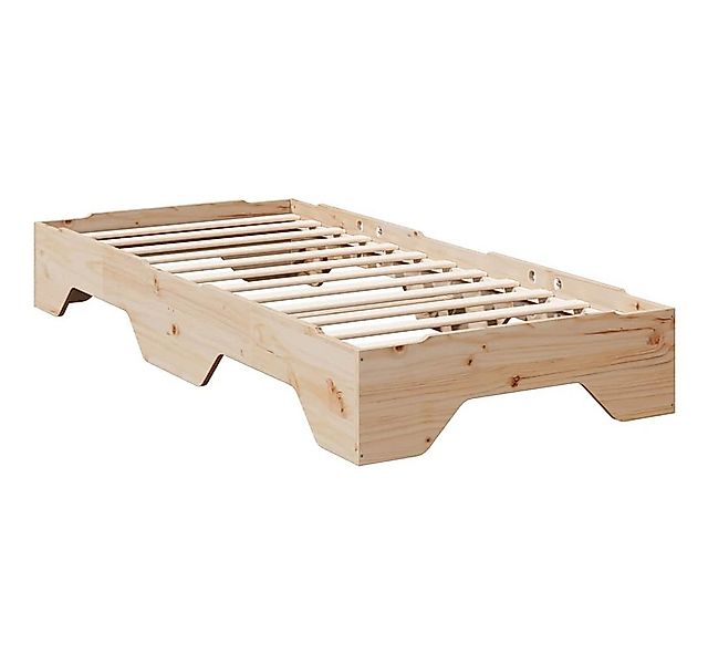 vidaXL Bett Massivholzbett ohne Matratze Stapelbar 75x190 cm günstig online kaufen