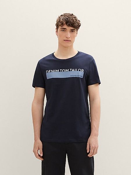 TOM TAILOR Denim T-Shirt T-Shirt (im Dreierpack) T-Shirt mit Print im 3er-P günstig online kaufen