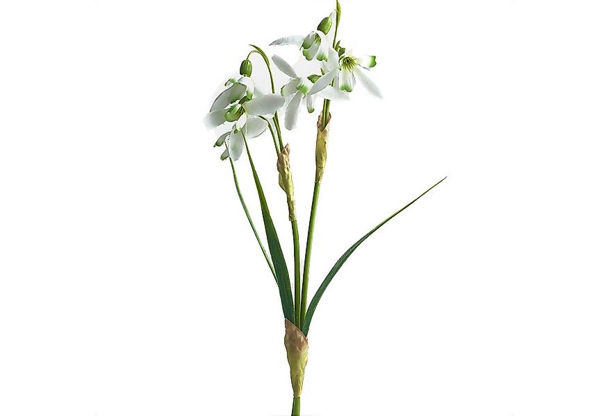 Kunstblume Kunstblume Schneeglöckchen 34cm. Künstliche Blume Frühling Weiß- günstig online kaufen