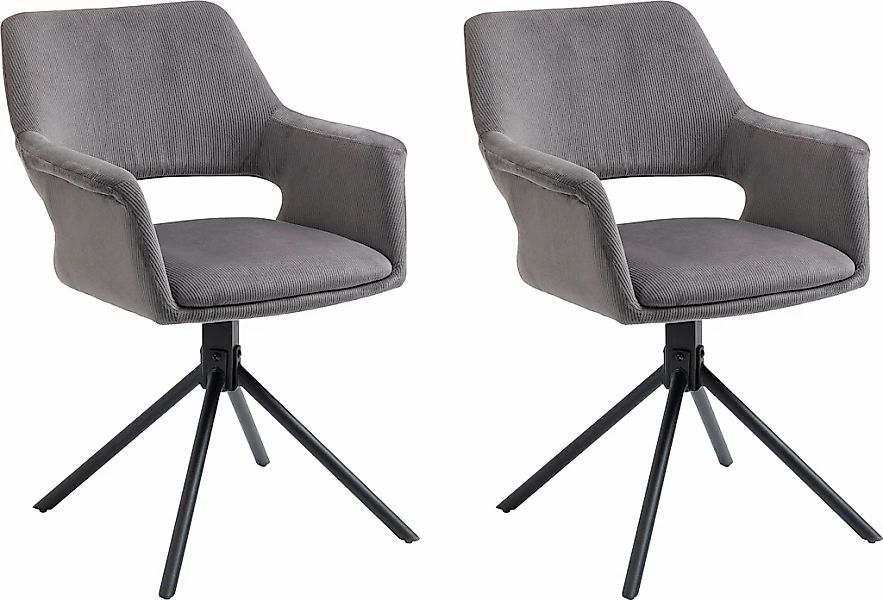 byLIVING Esszimmerstuhl "Elenore" (Set) 2 Stk.360 Grad drehbar günstig online kaufen