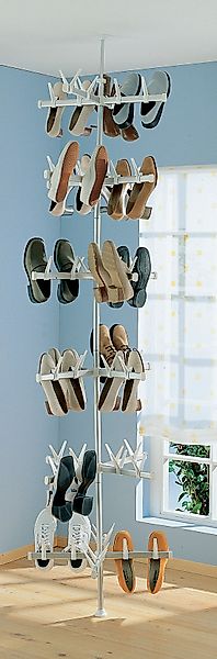 Ruco Schuhregal, Alluminium/Kunststoff, höhenverstellbar, für bis zu 48 Paa günstig online kaufen