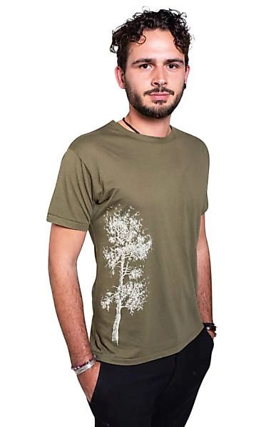 Bambus Shirt Fairwear Für Herren "Kiefer" In Moss Green günstig online kaufen