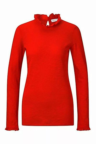 Rich & Royal T-Shirt Damen Langarmshirt ORGANIC SLUB FRILL LONGSLEEVE (1-tl günstig online kaufen