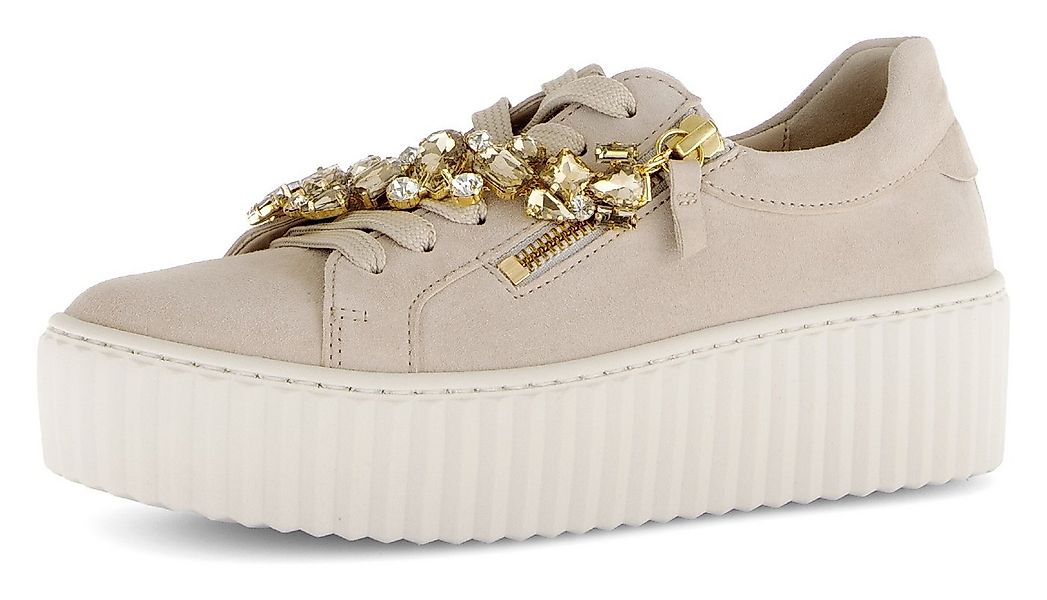 Gabor Plateausneaker, Freizeitschuh, Halbschuh, Schnürer in auffälliger Opt günstig online kaufen