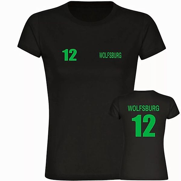 multifanshop T-Shirt Damen Wolfsburg - Trikot Nummer 12 - Frauen günstig online kaufen