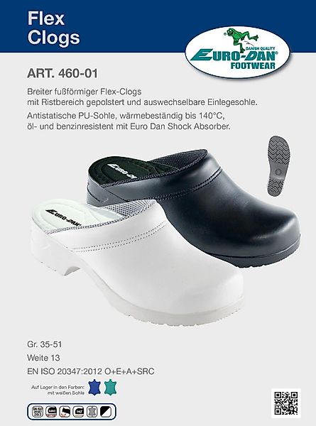 Euro-Dan 460-01 FLEX Clog offen, Weite günstig online kaufen