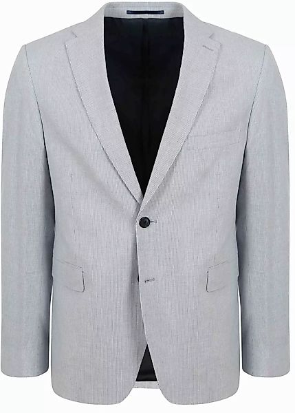 Suitable Blazer Leinen Streifen Hellblau - Größe 52 günstig online kaufen