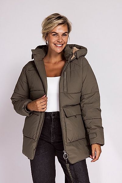 Zhrill Steppjacke ZHNIEKA mit Kapuze und Logo-Druck auf dem Rücken günstig online kaufen