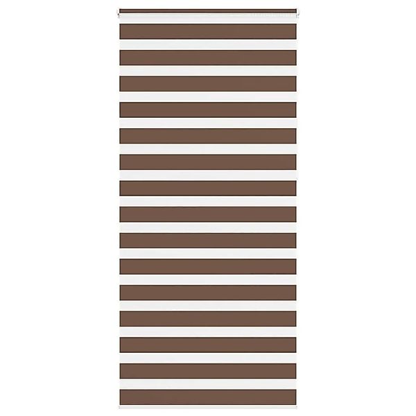 vidaXL Doppelrollo Braun 95x230 cm Stoffbreite 90,9 cm Polyester 4014390 günstig online kaufen
