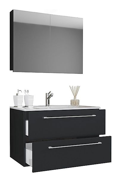 VCM Waschtisch 3-tlg. Waschplatz Waschtisch Badinos Schublade SP günstig online kaufen
