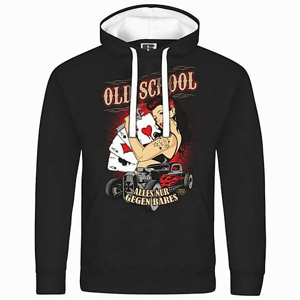 deinshirt Kapuzenpullover Herren Kapuzenpullover Old School alles nur gegen günstig online kaufen