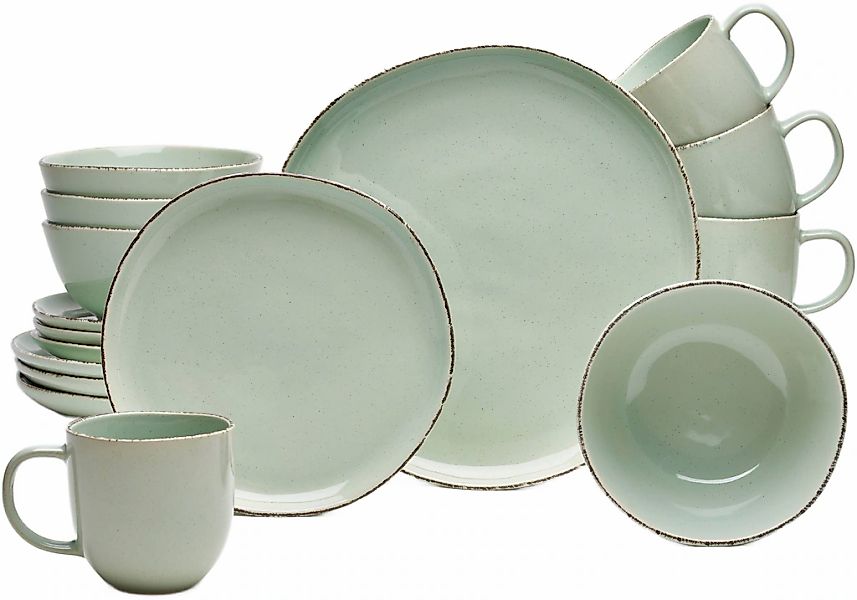 van Well Kombiservice "Geschirr-Set Urban, 16-teilig" rund, spülmaschinen- günstig online kaufen