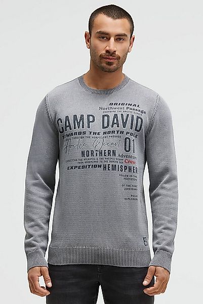 CAMP DAVID Rundhalspullover aus Baumwolle günstig online kaufen