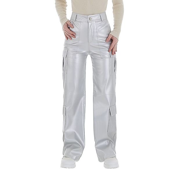 Ital-Design Lederimitathose Damen Freizeit (86365185) Glänzend günstig online kaufen