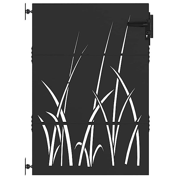 vidaXL Gartentor Schwarz 85 x 125 cm Pulverbeschichteter Stahl 42015865 günstig online kaufen