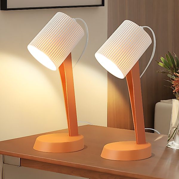 ZMH Tischleuchte Modern Landhausstil Tischlampe mit günstig online kaufen