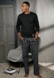 AUTHENTIC LE JOGGER Pyjama 1 Stück, 2 Stk. tlg., Schlafanzug mit karierter günstig online kaufen