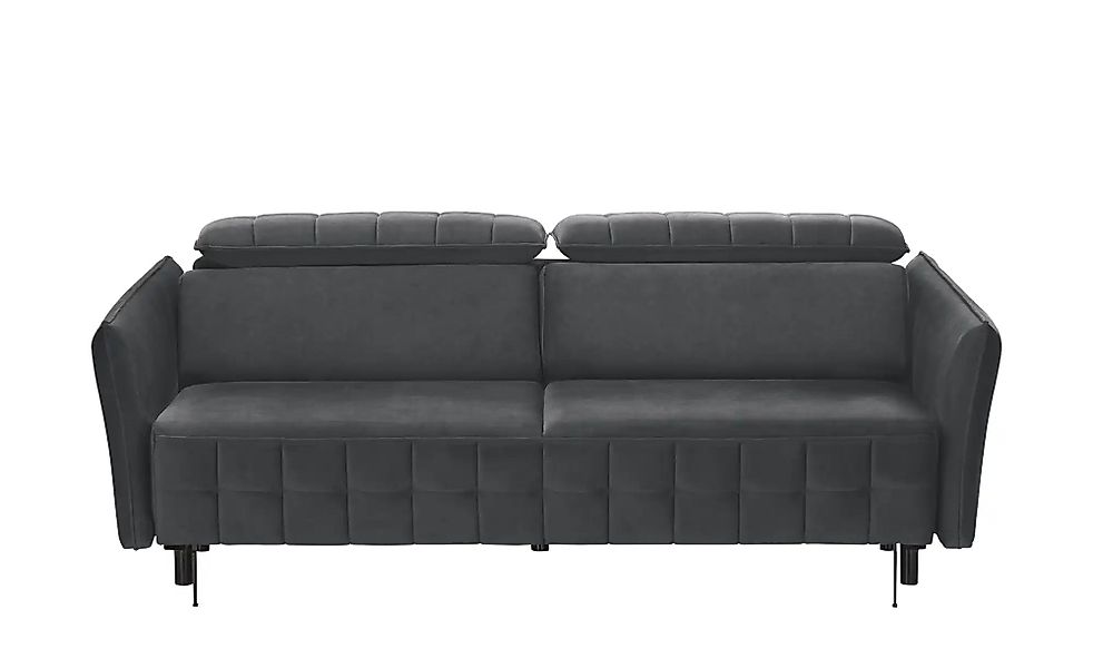 smart Schlafsofa mit verstellbaren Kopfstützen Momoka ¦ schwarz ¦ Maße (cm) günstig online kaufen