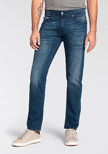 Replay Herren Jeans GROVER Regular/Straight Fit - Slim Leg - Blau - Dark Bl günstig online kaufen