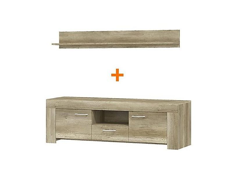 Xlmoebel Ecksofa Regal und TV-Schrank Sideboard Fernseh SRTV155+P155 TV-Wan günstig online kaufen