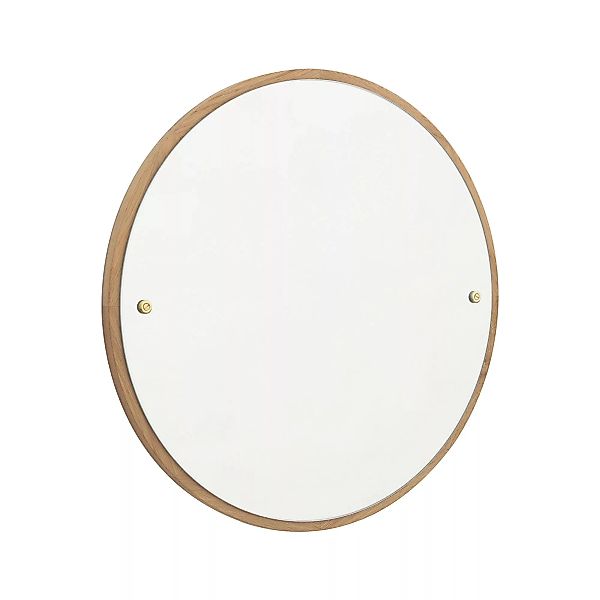 Wandspiegel CM-1 Circle holz natur / Ø 45 cm - Eiche - Frama - Holz natur günstig online kaufen