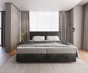 DELIFE Boxspringbett Dream-Well, Mikrofaser Anthrazit Vintage günstig online kaufen