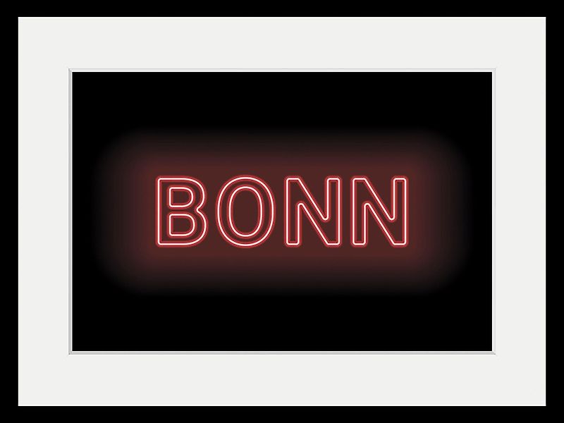 queence Bild »BONN LIGHTS«, Städte-Schriftzug, (1 St.), HD Premium Poster-D günstig online kaufen