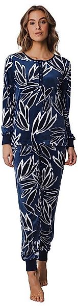 Pastunette Schlafanzug Damen Nikki Pyjama lang (2 tlg) Stylisches Design günstig online kaufen