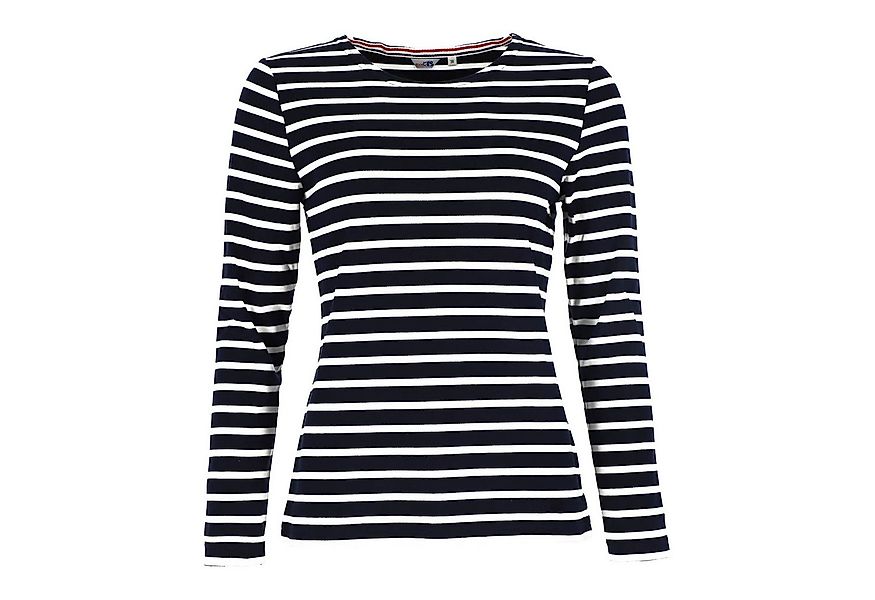 modAS Langarmshirt Damen Langarm-Shirt mit Streifen Bretonisches Streifensh günstig online kaufen