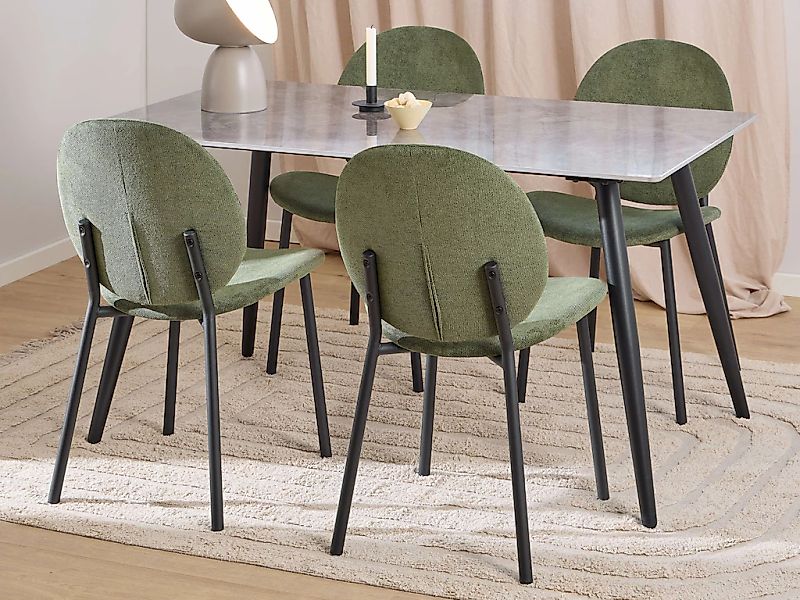 ACTONA GROUP Esszimmer-Set "Essgruppe, Speisetisch mit Stühlen", (Komplett- günstig online kaufen