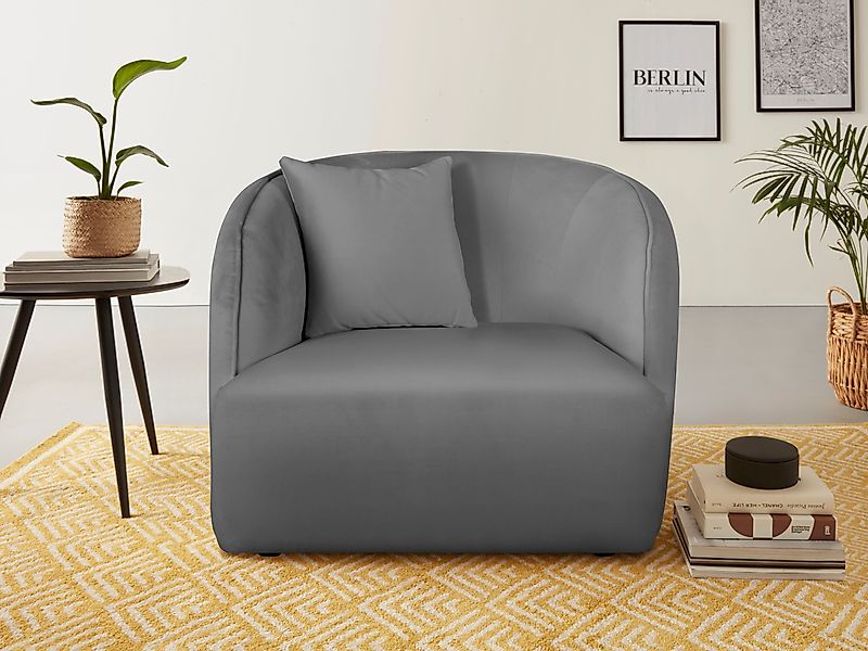 andas Sessel Knautschzone, auch mit Bouclé-Bezug günstig online kaufen