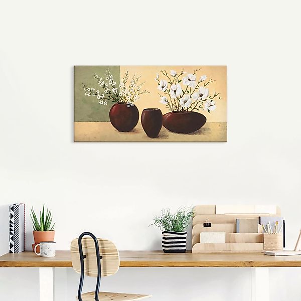 Artland Wandbild »Magnolien«, Vasen & Töpfe, (1 St.) günstig online kaufen