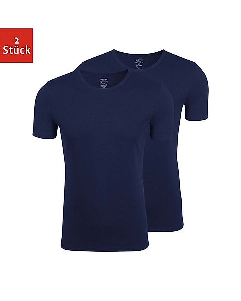 SNOCKS Unterziehshirt Rundhals T-Shirt Unterhemden Herren (2 Stück, 2-St) a günstig online kaufen