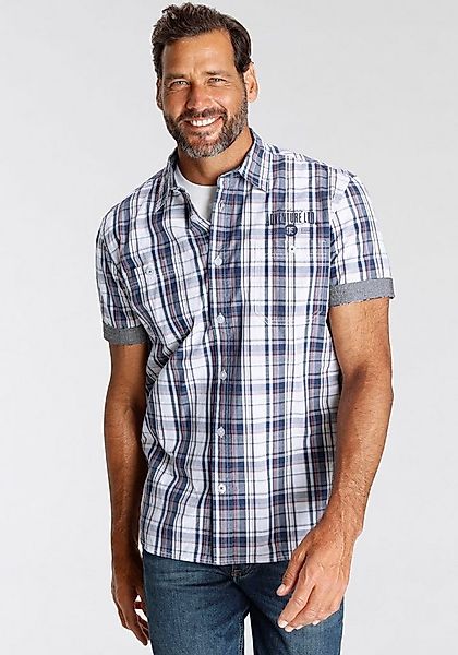 Man's World Kurzarmhemd mit kleinem Brustprint günstig online kaufen