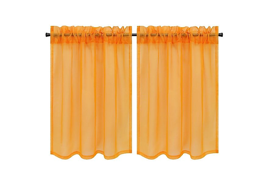 Joyswahl Scheibengardine (2 St), Stangendurchzug, transparent, Voile Kurzst günstig online kaufen