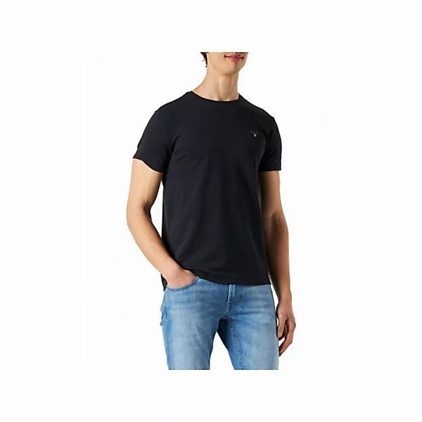 Gant Rundhalsshirt schwarz regular fit (1-tlg) günstig online kaufen